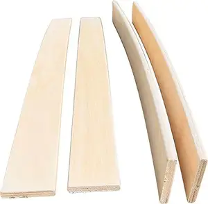 उच्च गुणवत्ता वाले बेंट कर्व्ड बेड बेस स्लैट बिर्च लकड़ी के प्लाईवुड स्प्रंग एलवीएल बेड स्लैट