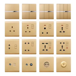 Unique design hot sale wall switch luxury electric wall switches and sockets