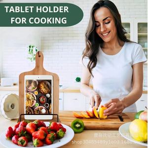 Soporte de lectura de recetas de madera, ángulo ajustable de madera maciza de 1,57 pulgadas para uso en encimeras de cocina - Product Image 4