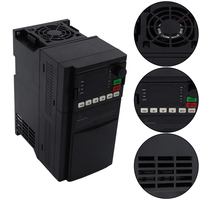 Variateur de fréquence monophasé vers triphasé PLC 7,5 kW 10 CV 220 V pour usage industriel
