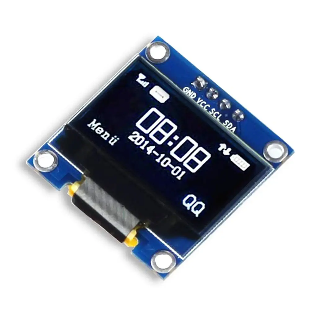 I2C OLED 0.96 Inch OLED Display Module IIC SSD1306 128 64 LCD White with Du-pont Wire 40-Pin Female to Female for Arduino