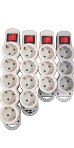 HAOYONG High Quality CE GS Germany Multiple Plug <strong>Extension</strong> Sockets Electrical Power Strip <strong>Extension</strong> <strong>Lead</strong> - Product Image 6