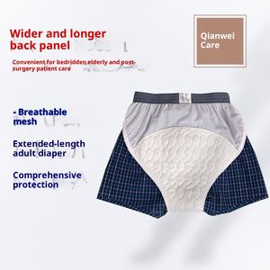 Ropa interior de algodón de primera calidad para incontinencia para ancianos-Calzoncillos bóxer antifugas lavables para el cuidado de los hombres con control de olores - Product Image 3