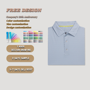 OEM/ODM polos à manches courtes en polyester doux surdimensionné décontracté de haute qualité logo personnalisé - Product Image 6