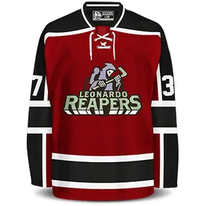 Custom Manufacture Reversible Design Pro Quality Knitted Twill Icehockey Team Training Fashion Hookey Jersey