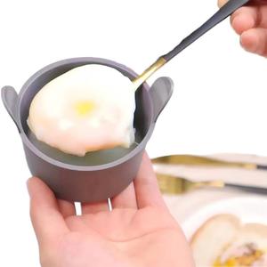Moldes de silicona de grado alimenticio para huevos pochés, recipientes reutilizables antiadherentes para freidora de aire, aptos para <span class=keywords><strong>microondas</strong></span>, herramienta para el desayuno - Product Image 1