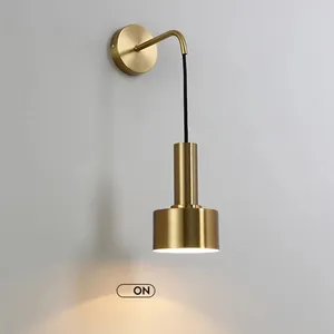 נורדי מודרני קיר מנורת E27 זהב שחור מקורה תאורת בית תפאורה מטבח חדר שינה המיטה לקשט LED מנורות קיר אור