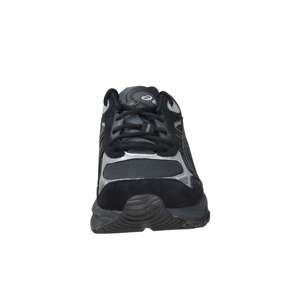 Chaussures de marche pour hommes Asics, noires, talon de 3,5 cm, empeigne en mesh rembourrée, semelle extérieure en caoutchouc, lacets, bout rond, toutes saisons - Product Image 3