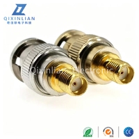 Adaptateur de connecteur coaxial BNC mâle 50 ohms vers SMA femelle plaqué or