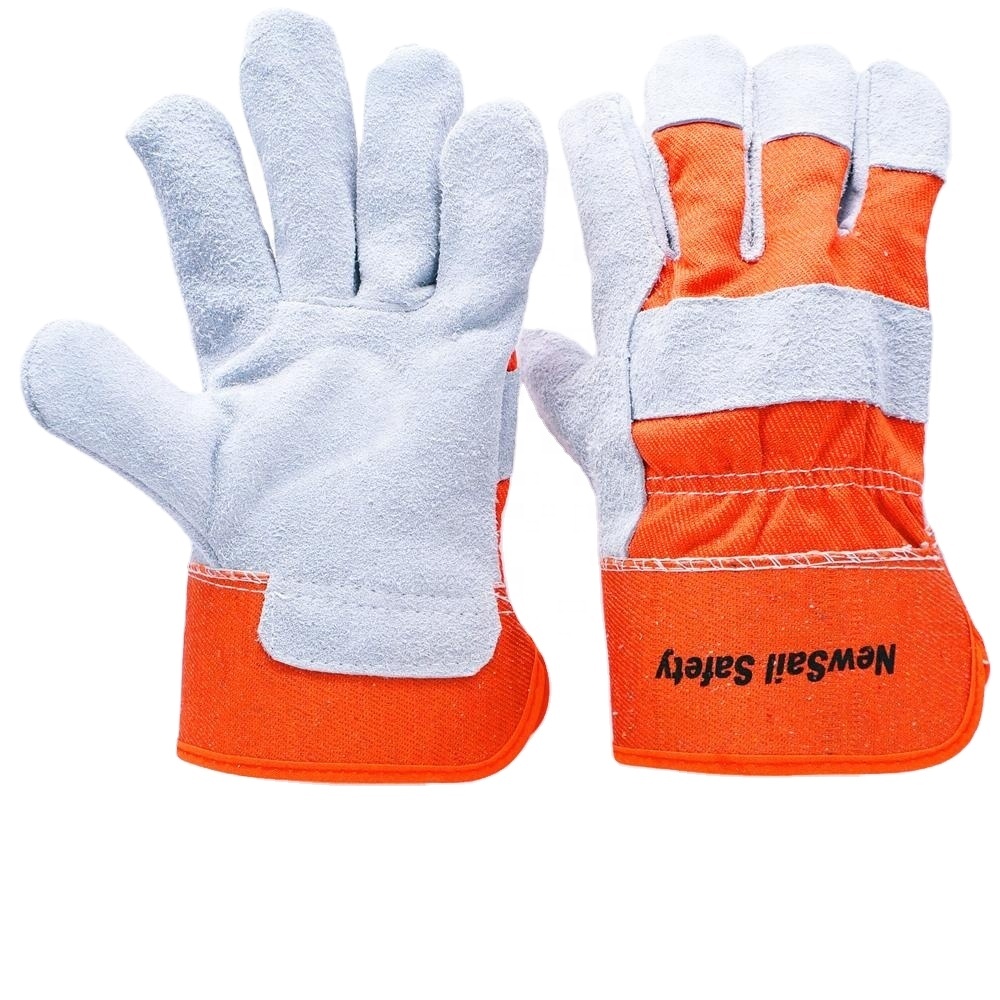 Защитные рабочие перчатки GLOVEMAN из воловьей кожи