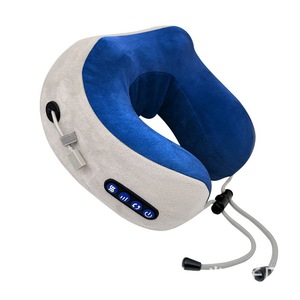 Oreiller de massage pour le cou en forme de U Haomijia, mousse à mémoire de forme, vibration électrique, thérapie thermique, portable, utilisation en voiture - Product Image 4