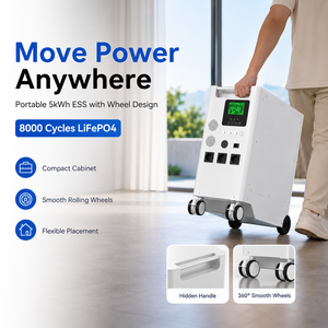 ระบบจัดเก็บพลังงานแสงอาทิตย์ออลอินวัน 5kW 5.12kWh 8000 รอบการใช้งาน พร้อมระบบสำรองไฟบ้านในตัว แรงดันไฟฟ้าระบบ 51.2V รับประกันประสิทธิภาพสูง - Product Image 3