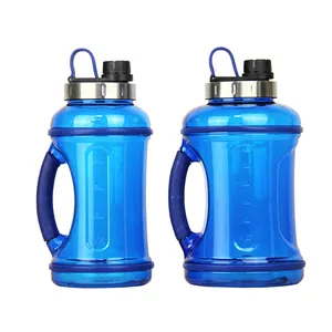 Made in China Trend 2024 Eco Friendly 2.2L Big Capacity Fitness Plastic Sports Water Jug with Sleeve