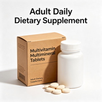 Comprimés de complément alimentaire multivitaminé et multiminéral |   Soutien nutritionnel quotidien pour le bien-être général du corps, utilisation quotidienne pour adultes