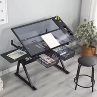 Table d'art scolaire et ensemble de chaises pour dessiner ou peindre