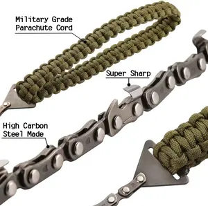 NPOT Portable Pocket Chainsaw Outdoor Rescue Practical Camping Pocket Handheld Chain Saw