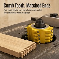 Tête de coupe à joint de doigt TCT ANGHUA pour machine à assembler le bois, vente en gros