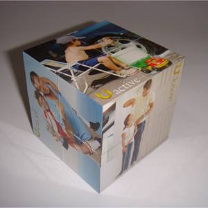 Cubo de Rubik Plegable de 5CM 6CM 7CM 8CM, Cubo Publicitario de Papel JY-7050, Juguete Educativo para Jóvenes de 8 a 13 Años - Product Image 3