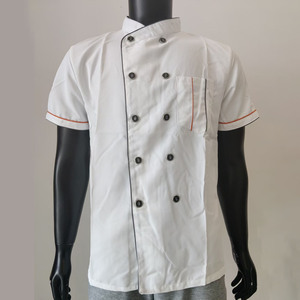 Chaqueta de Chef Negra, Uniforme de Chef para Mujer, Ropa de Cocina para Cafetería, Ropa Culinaria para Hombre, Chaqueta de Manga Corta para Restaurante, Hotel, Bar - Product Image 3