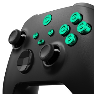 Boutons métalliques 8-en-1 vert EXtremeRate (Abxy, Home, Start, Back, Share) pour manette Xbox Series X S - Accessoires de jeu - Product Image 4