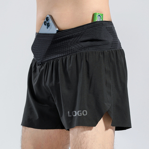 Pantaloncini da Trail Running da Uomo ad Asciugatura Rapida con Fodera Integrata Anti-Sfregamento per Fitness Allenamento Maratona e Sport con Tasca in Vita - Product Image 1