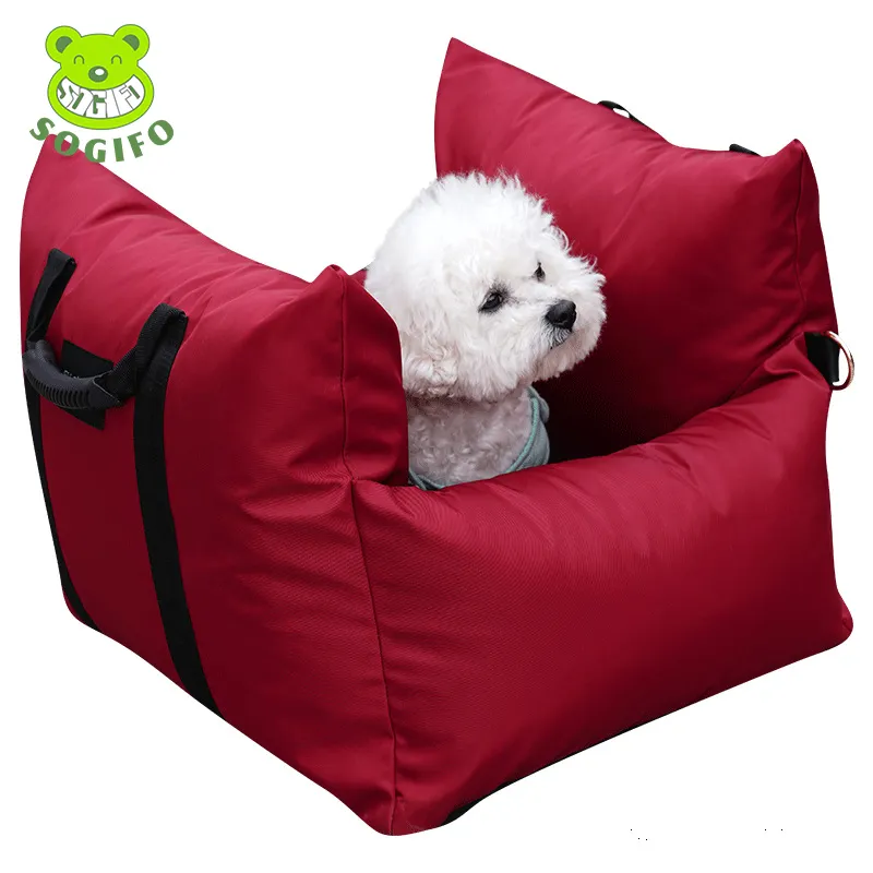 Travel For Pet Dog Car Booster Seat 2022 Hot Selling Large Portable Anti Collapse Breathable Dog Car Seat