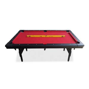 Mesa de Billar Portátil <span class=keywords><strong>TopSports</strong></span> de 6/7/8 Pies con Troneras de Cuero y Amortiguador de Goma con Patas Plegables - Product Image 4