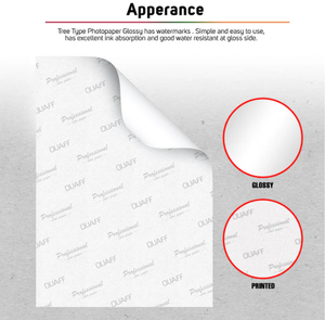กระดาษภาพถ่าย A4สองด้านคุณภาพสูงจากโรงงาน <span class=keywords><strong>quaff</strong></span> 120gsm 140gsm 160gsm 200gsm 220gsm 250gsm 300gsm สำหรับเครื่องพิมพ์อิงค์เจ็ท - Product Image 3