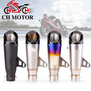 Tubo de Escape para Motocicleta de 51 mm, Silenciador SC, Z250 <span class=keywords><strong>Z300</strong></span> Z400 ZX10 MT0709 R25 R3 R6 para Kawasaki Ninja <span class=keywords><strong>Honda</strong></span> Yamaha /3 Capas - Product Image 1