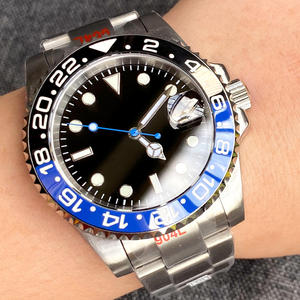 Tandorio Bisel de aleación negra 40mm NH35 Reloj DE <span class=keywords><strong>BUCEO</strong></span> mecánico automático Hombres 200M Zafiro impermeable Sin fecha Acero inoxidable - Product Image 1