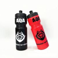 Bouteille d'eau en plastique avec logo OEM, 700ml, gourde pour sport, vélo, imprimé, blanche