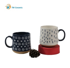 Tazón de Cerámica Pintado a Mano para <span class=keywords><strong>Desayuno</strong></span>, Juego de Vajilla de Gres, Taza de Cena con Pintura Personalizada Retro - Product Image 3