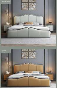 Base de Cama Matrimonial con Almacenamiento, Camas de Cuero de Lujo Modernas, Cama Infantil Moderna con Almacenamiento, Sofá Cama Moderno con Almacenamiento, Cama de Madera - Product Image 6