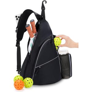 Nueva Bolsa Deportiva para Pickleball con Gancho para Valla, Mochila Cruzada Impermeable para Palas y Pelotas - Product Image 1