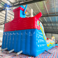 Château gonflable carré pour enfants, grand trampoline avec toboggan, en PVC, capacité 500 kg, certifié CE, pour divertissement extérieur