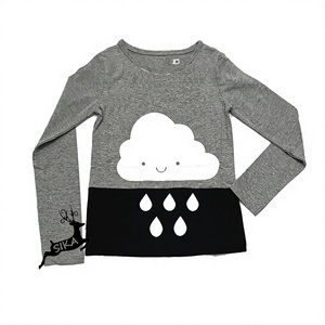 Camiseta de Manga Corta con Estampado Animal, Cuello Redondo, Transpirable, 100% Algodón Jersey, Personalizada para Niños - Product Image 4