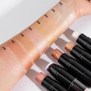 Venta al por mayor 8 colores personalizados de larga duración a prueba de agua Highlighter Stick Etiqueta Privada <span class=keywords><strong>bronceador</strong></span> y Resaltadores para la vida diaria - Product Image 4
