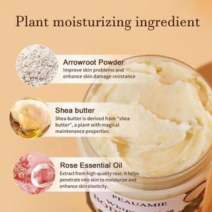 Beurre corporel fouetté au karité, crème hydratante naturelle, parfum frais, utilisation nocturne pour tous types de peau, soin du <span class=keywords><strong>visage</strong></span> et du corps, OEM, marque privée - Product Image 5