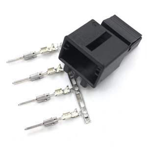 Auto Connector 3AA 972 4 Pin <b>Plug</b> Black Red Plastic Electrical For Volkswagen Golf 7 Seat Heating Reading <b>Lights</b> - Product Image 2