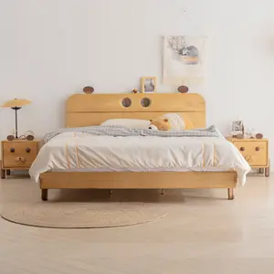 Дизайнерское изголовье кровати с изображением животных, экономичная кровать из массива дерева для детей, сделанная на заказ детская кровать, camas para nios