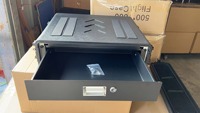 Valise de transport professionnelle en plastique PE de 19 pouces avec roulettes, étanche, spécialement conçue pour les festivals de musique