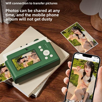 Imprimante photo couleur miniature personnalisée Printcamera D1 Pro, appareil photo rétro sans fil avec impression photo CCD et mise au point automatique