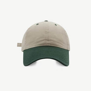 Casquette de golf bicolore à 6 panneaux avec logo brodé Casquette de baseball en sergé de coton avec logo personnalisé IVA-C-G-80 noir - Product Image 4