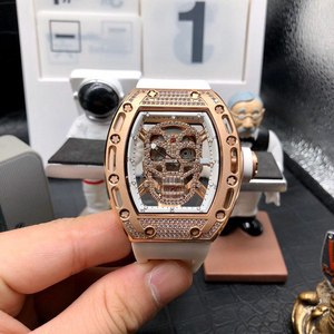 High-end men's mechanical <b>watch</b>, gold skull diamond-<b>set</b> tourbillon automatic <b>watch</b> - Product Image 1