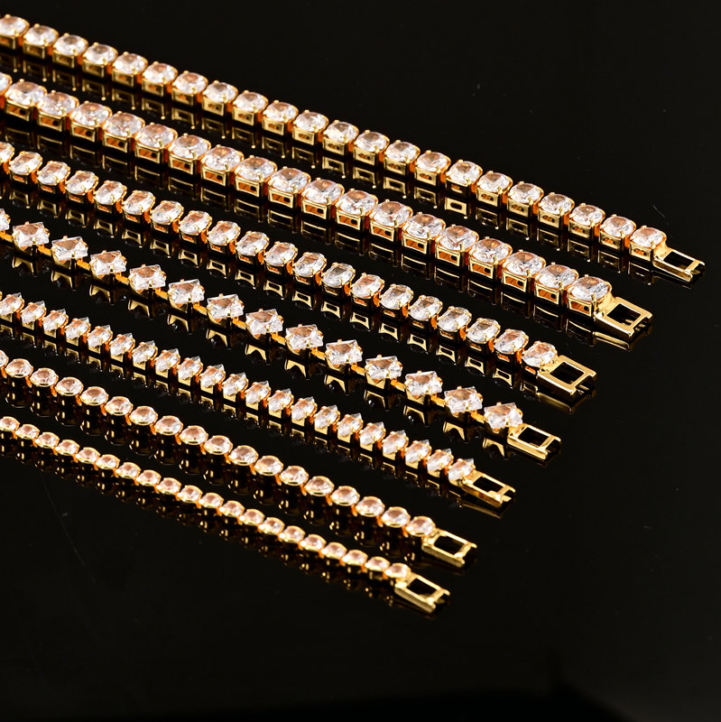 18K Gold Plated Colorful Zircon Bracelet