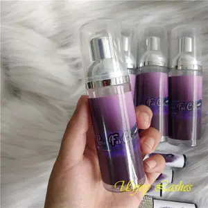 Rose golden silver lid 60ml eyelash foam lash shampoo oil free cleanser For Clear Eyes Glue