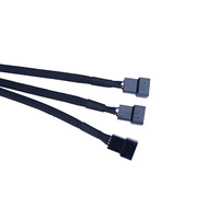 Divisor de Ventilador PWM, Cable Adaptador de 4 Pines, 1 a 1 2 3 4, Divisor de Ventilador de CPU para Computadora, Cable de Extensión de Alimentación para Ventilador de PC