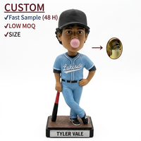 Maßgefertigte Handgemachte Baseball-Spieler Wackelkopffiguren Foto Personalisierte Handbemalte Harz-Sportler-Figur Baseball-Team Souvenir