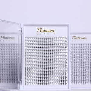 Extensions de cils pré-faites faites à la main, plateaux de cils 3D 5D 8D, longs et courts, tiges éventail, 0,07 mm, vison, base plate, éventails pré-faits étroits - Product Image 5