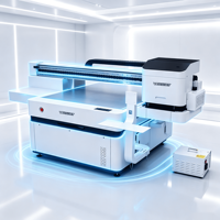 UV1413 Printer Inkjet UV Flatbed Otomatis Presisi Tinggi Terbaru Versijet Sistem Kontrol Hoson Layar Sentuh Kamera Visual UV